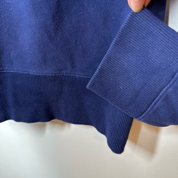 UNIVERSAL Standard Zoe Half Zip Funnel Neck Pullover Blue - Picture 6 of 7